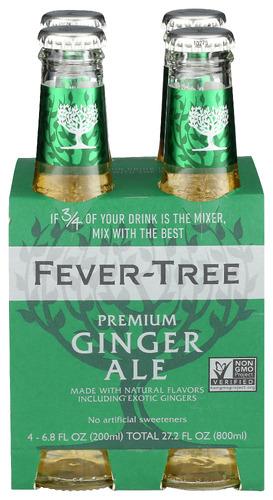 Fever Tree Soda 4Pk Ginger Ale - 27.2 Fo (6 Units)