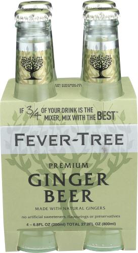 Fever Tree Soda 4Pk Ginger Beer - 27.2 Fo (6 Units)
