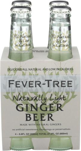 Fever Tree Soda 4Pk Ginger Beer Lt - 27.2 Fo (6 Units)