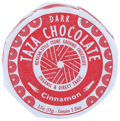 Taza Chocolate Chocolate Disc Cinnamon Organic - 2.7 Oz (12 Units)