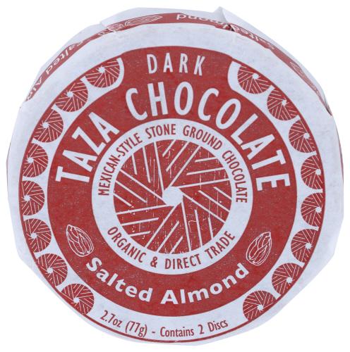 Taza Chocolate Chocolate Disc Almond Sltd Organic - 2.7 Oz (12 Units)