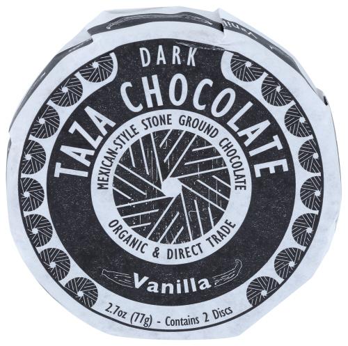 Taza Chocolate Chocolate Disc Vanilla Organic - 2.7 Oz (12 Units)