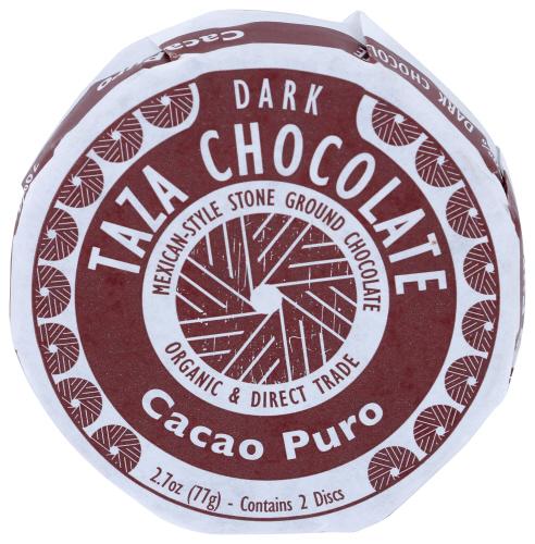 Taza Chocolate Chocolate Disc Puro Organic - 2.7 Oz (12 Units)
