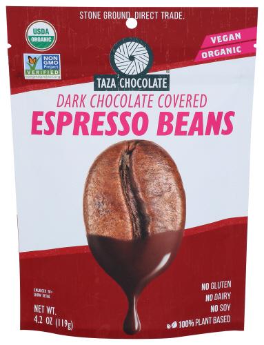 Taza Chocolate Espresso Beans Choco Organic - 3.5 Oz (12 Units)