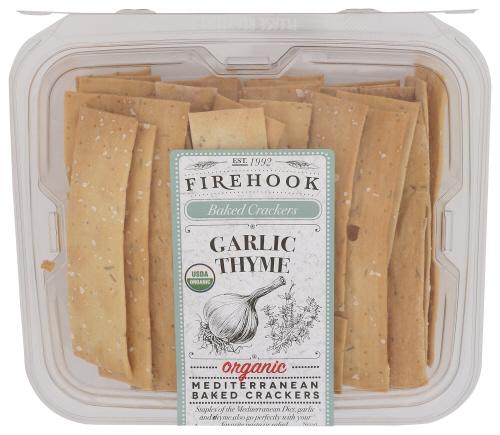 Firehook Cracker Bkd Garlic Thyme - 8 Oz (12 Units)