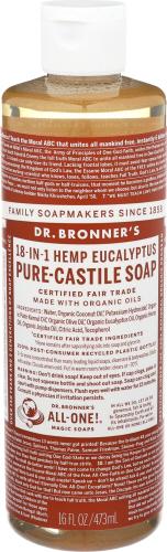 Dr Bronner Soap Liquid Castile Eucalyptus - 16 Oz