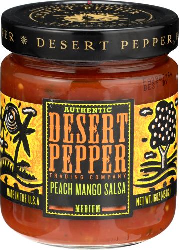 Desert Pepper Salsa Peach Mango - 16 Oz