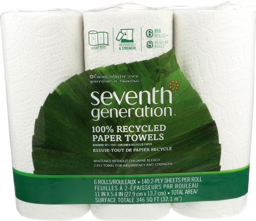 Seventh Generation Paper Towel 6Rl Pck - 1 Ea