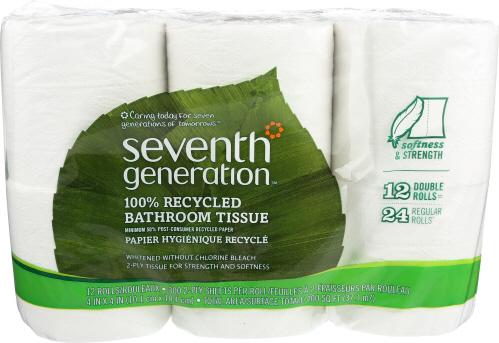 Seventh Generation Bath Tissue 2Ply 12Pk 300Ct - 1 Ea
